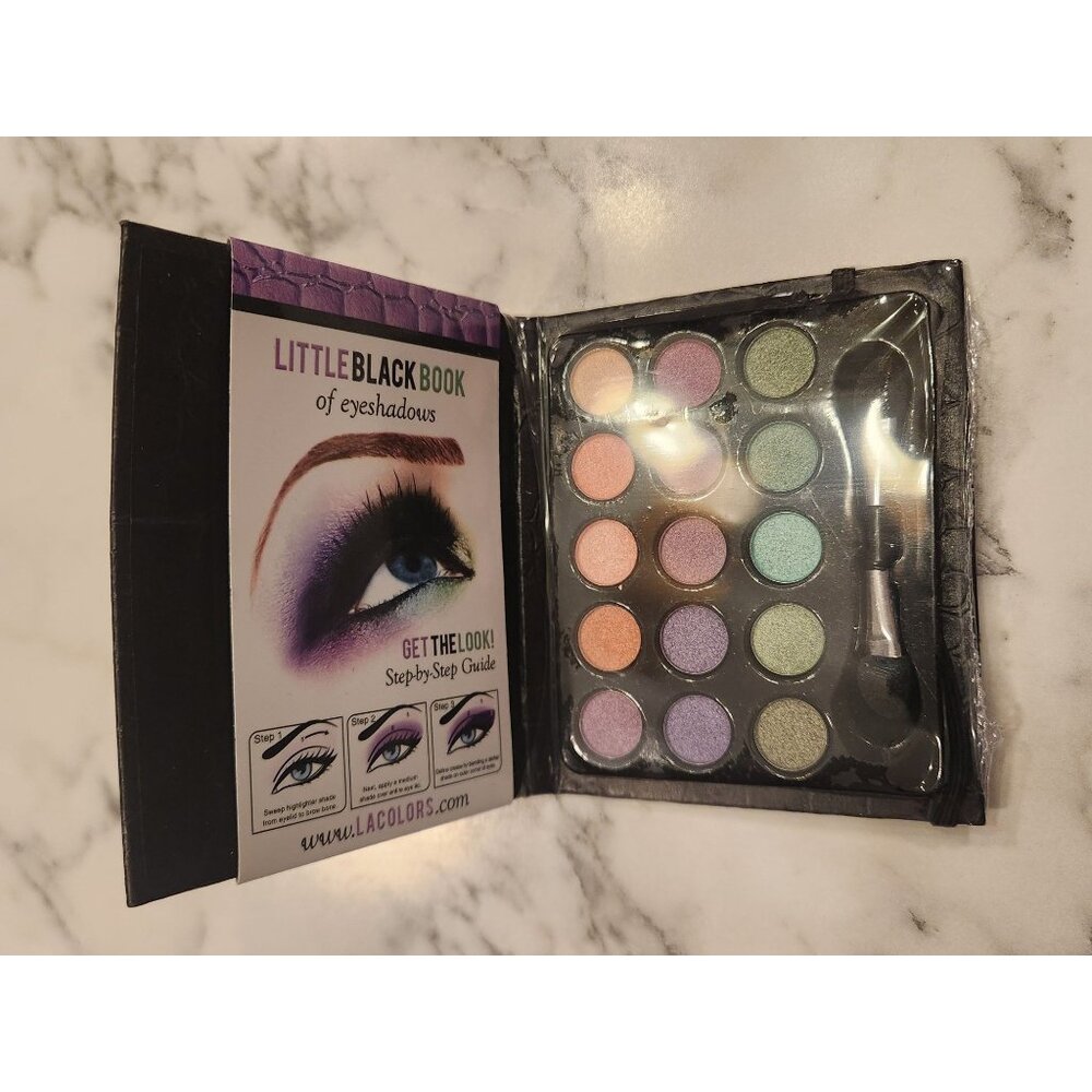 L.A. Colors Little Black Book Of Eyeshadows Glam Edition